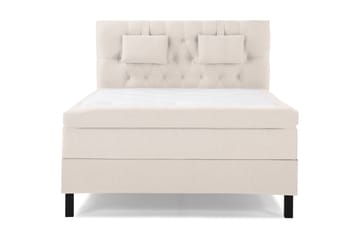 Sänkypaketti Lucky 140x200 Diamant Sängynpääty Beige - Memory Niskatyyny Pieni - Huonekalut - Sänky - Jenkkisängyt