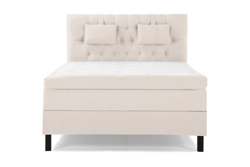 Sänkypaketti Lucky 140x200 Diamant Sängynpääty Beige - Memory Niskatyyny Pieni - Huonekalut - Sänky - Jenkkisängyt