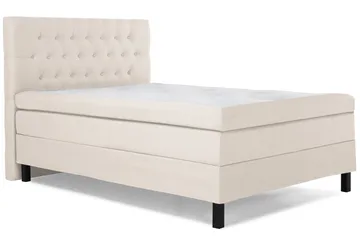 Sänkypaketti Lucky 140x200 Lateksi Memory Diamant Sängynpää - Beige - Huonekalut - Sänky - Jenkkisängyt