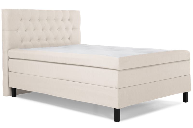 Sänkypaketti Lucky 140x200 Lateksi Memory Diamant Sängynpää - Beige - Huonekalut - Sänky - Jenkkisängyt