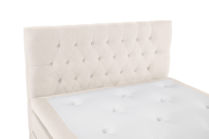 Sänkypaketti Lucky 140x200 Lateksi Memory Diamant Sängynpää - Beige - Huonekalut - Sänky - Jenkkisängyt