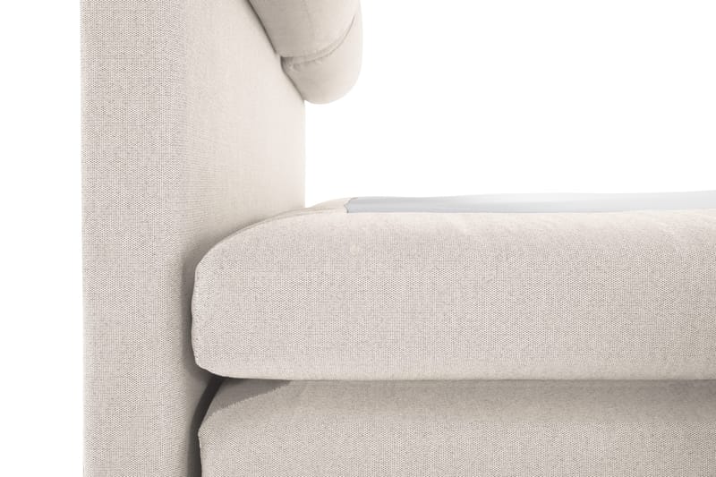 Sänkypaketti Lucky 140x200 Sileä Sängynpääty Beige - Polyeetteri Niskatyyny Suuri - Huonekalut - Sänky - Jenkkisängyt