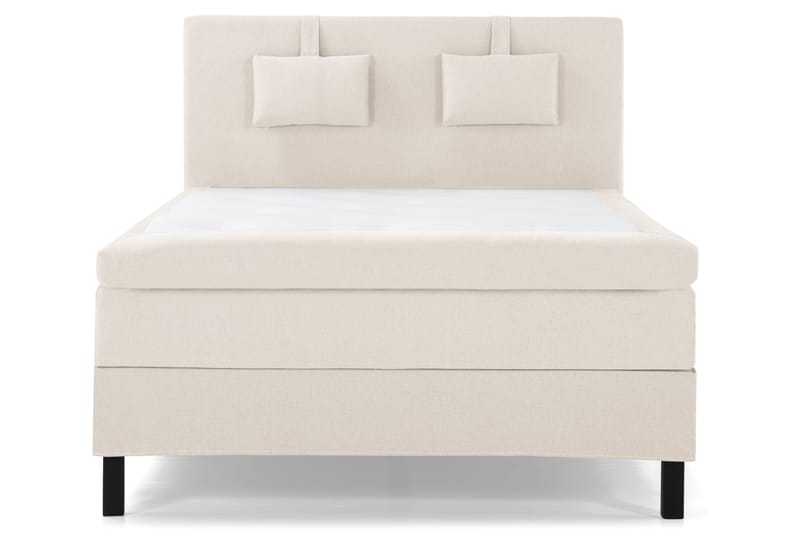 Sänkypaketti Lucky 140x200 Sileä Sängynpääty Beige - Polyeetteri Niskatyyny Pieni - Huonekalut - Sänky - Jenkkisängyt