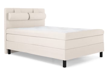 Sänkypaketti Lucky 140x200 Sileä Sängynpääty Beige - Polyeetteri Niskatyyny Suuri - Huonekalut - Sänky - Jenkkisängyt
