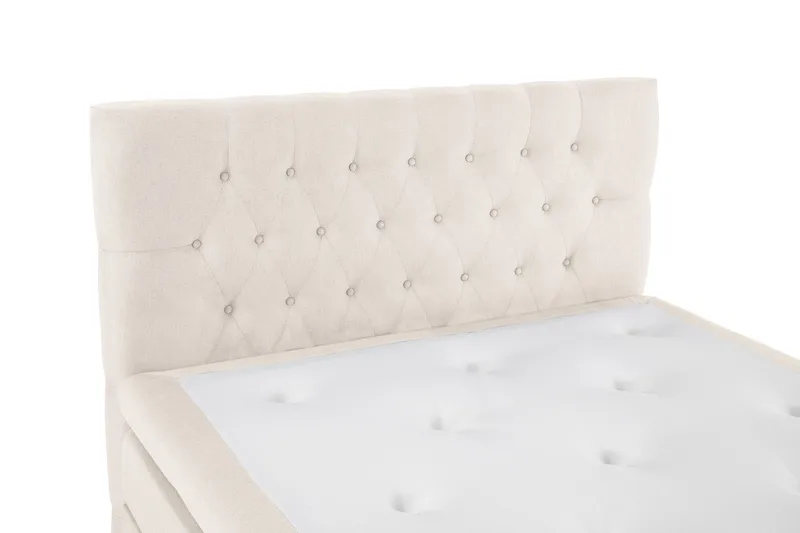 Sänkypaketti Lucky 140x200 Polyeetteri Diamant Sängynpääty - Beige - Huonekalut - Sänky - Jenkkisängyt
