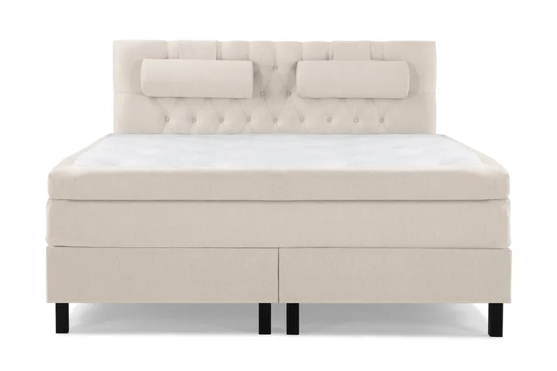 Sänkypaketti Lucky 160x200 Diamant Sängynpääty Beige, Memory Niskatyyny Suuri