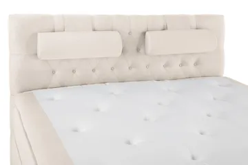 Sänkypaketti Lucky 160x200 Diamant Sängynpääty Beige - Memory Niskatyyny Suuri - Huonekalut - Sänky - Jenkkisängyt