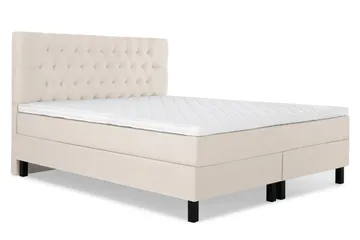 Sänkypaketti Lucky 160x200 Diamant Sängynpääty Beige - Vaahto - Huonekalut - Sänky - Jenkkisängyt