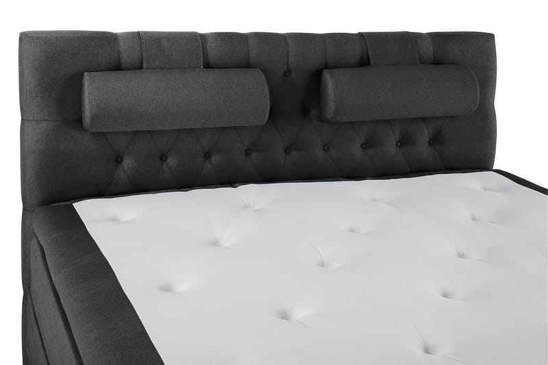 Sänkypaketti Lucky 160x200 Diamant Sängynpääty Musta - Polyeetteri Niskatyyny Suuri - Huonekalut - Sänky - Jenkkisängyt