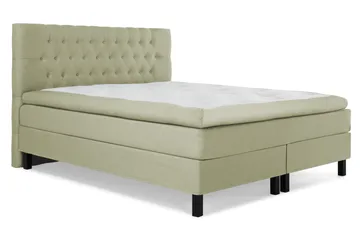 Sänkypaketti Lucky 160x200 Diamant Sängynpääty Vihreä - Polyeetteri - Huonekalut - Sänky - Jenkkisängyt