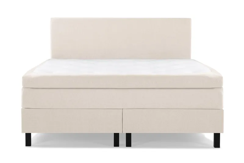 Sänkypaketti Lucky 160x200 Sileä Sängynpääty Beige - Lateksi - Huonekalut - Sänky - Jenkkisängyt