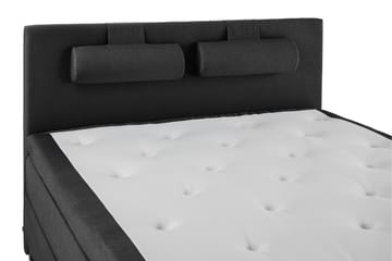 Sänkypaketti Lucky 160x200 Sileä Sängynpääty Musta - Memory Niskatyyny Suuri - Huonekalut - Sänky - Jenkkisängyt