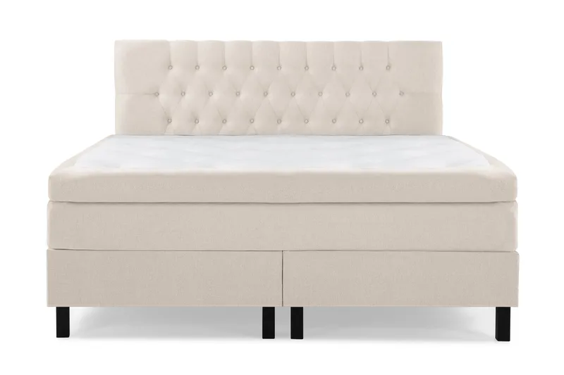 Sänkypaketti Lucky 180x200 Diamant Sängynpääty Beige - Lateksi - Huonekalut - Sänky - Jenkkisängyt