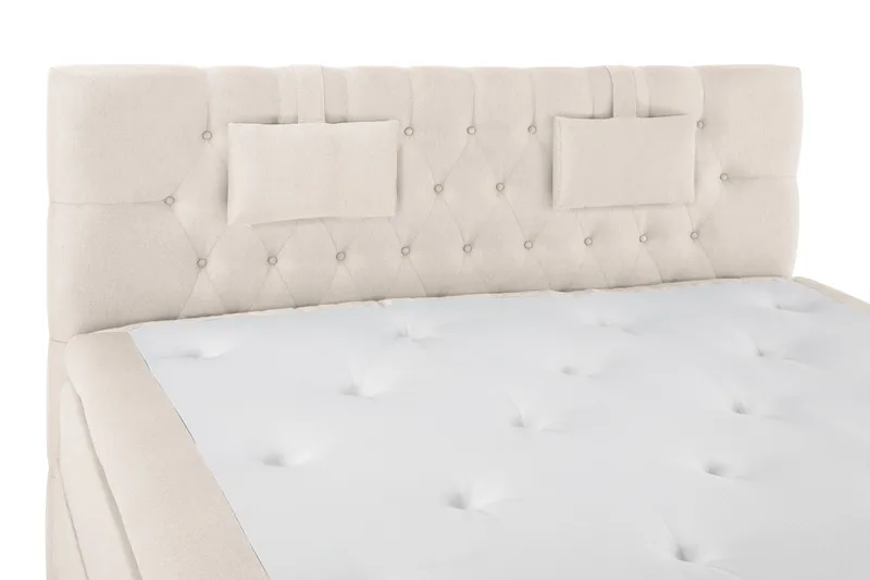 Sänkypaketti Lucky 180x200 Memorypatja Diamant Sängynpääty - Beige - Huonekalut - Sänky - Jenkkisängyt