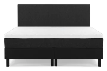Sileä Sängynpääty 180 cm - Musta/Harmaa/PU