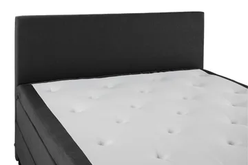 Sänkypaketti Lucky 180x200 Sileä Sängynpääty Musta/Harmaa/PU - Musta/Harmaa/PU - Huonekalut - Sänky - Jenkkisängyt