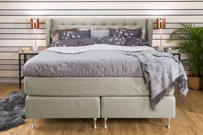 Sänkypaketti Mist 160x200 Beige - Huonekalut - Sänky - Jenkkisängyt