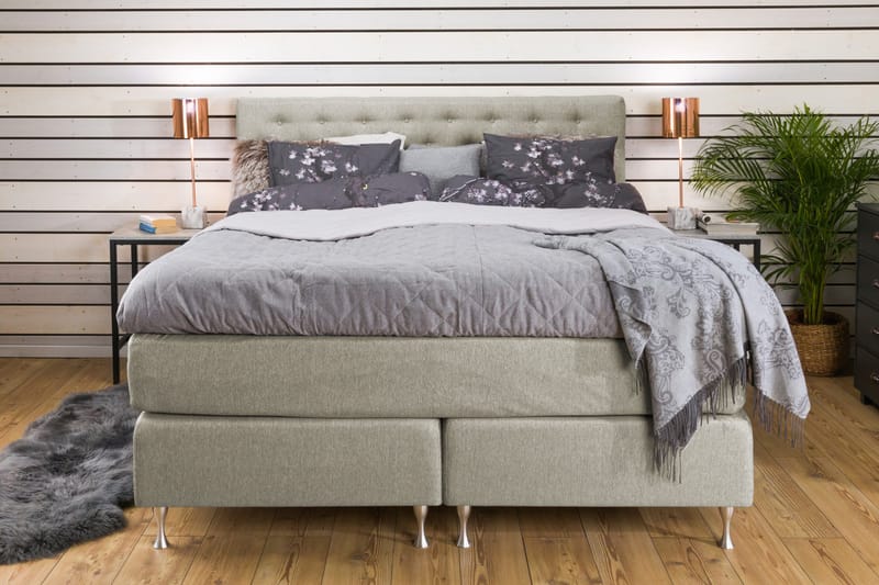 Sänkypaketti Mist 160x200 Beige - Huonekalut - Sänky - Jenkkisängyt