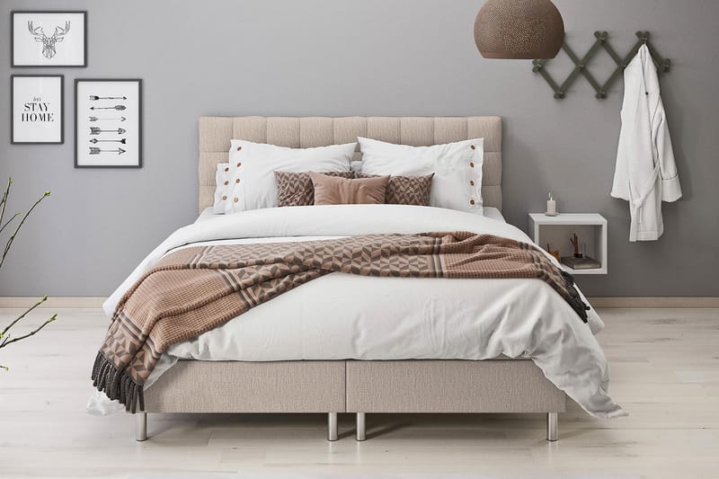 Säilytyssänky Suset 120x200 - Beige - Huonekalut - Sänky - Sängyt säilytystilalla - Parisänky säilytystilalla