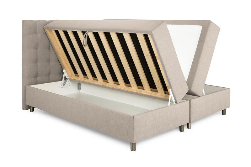 Säilytyssänky Suset 160x200 - Beige - Huonekalut - Sänky - Sängyt säilytystilalla - Parisänky säilytystilalla