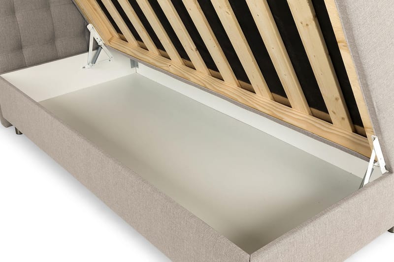 Säilytyssänky Suset 160x200 - Beige - Huonekalut - Sänky - Sängyt säilytystilalla - Parisänky säilytystilalla