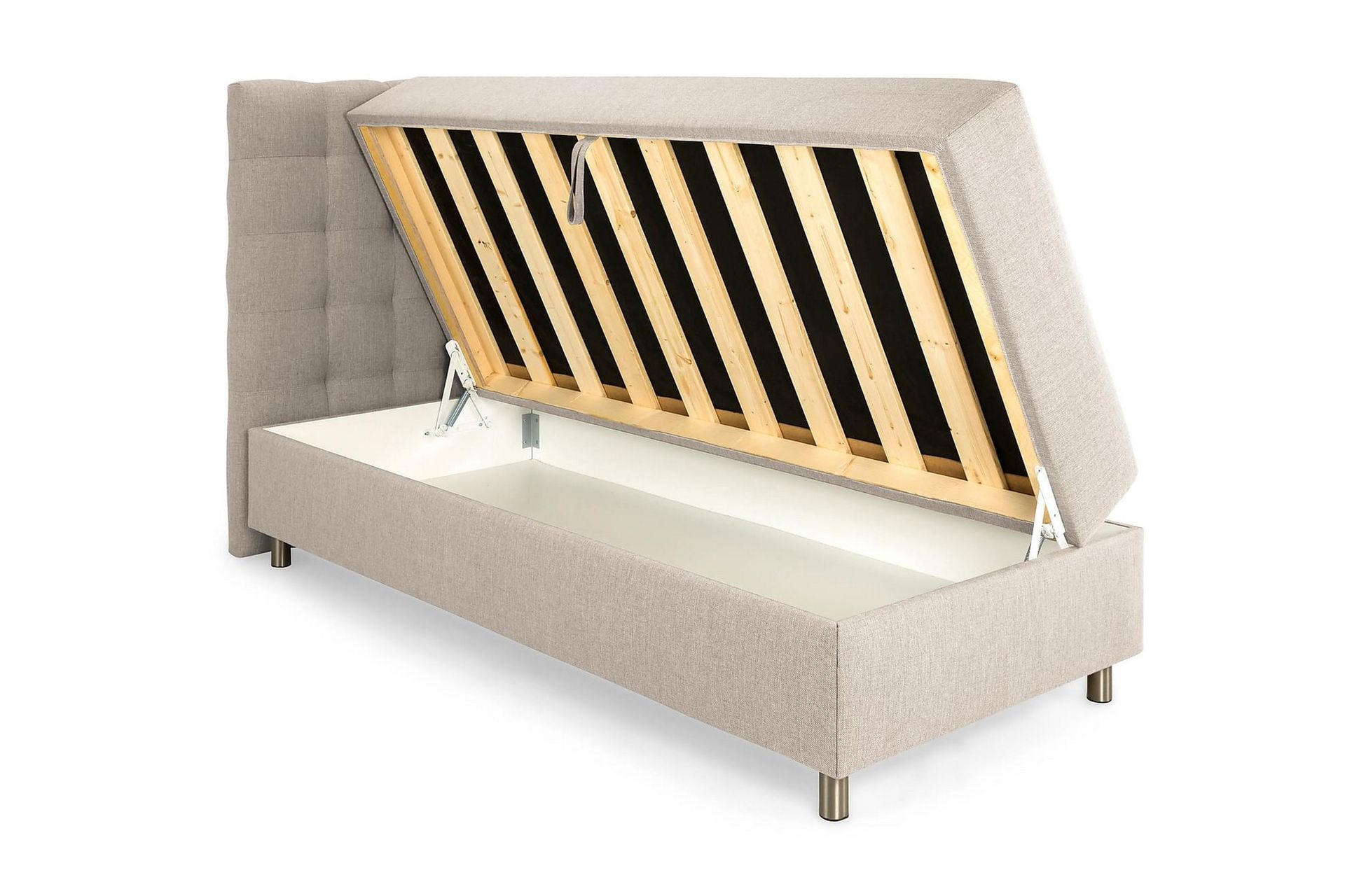 Säilytyssänky Suset 90x200 - Beige - Huonekalut - Sänky - Sängyt säilytystilalla - Parisänky säilytystilalla