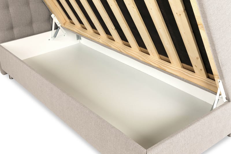 Säilytyssänkypaketti Suset 120x200 - Beige - Huonekalut - Sänky - Sängyt säilytystilalla - Parisänky säilytystilalla