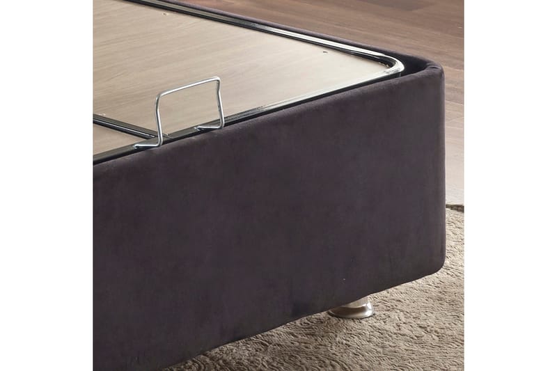 Sängynrunko Misopa sängynpäädyllä Singel 120x200 cm - Musta - Huonekalut - Sänky - Sänkypaketti