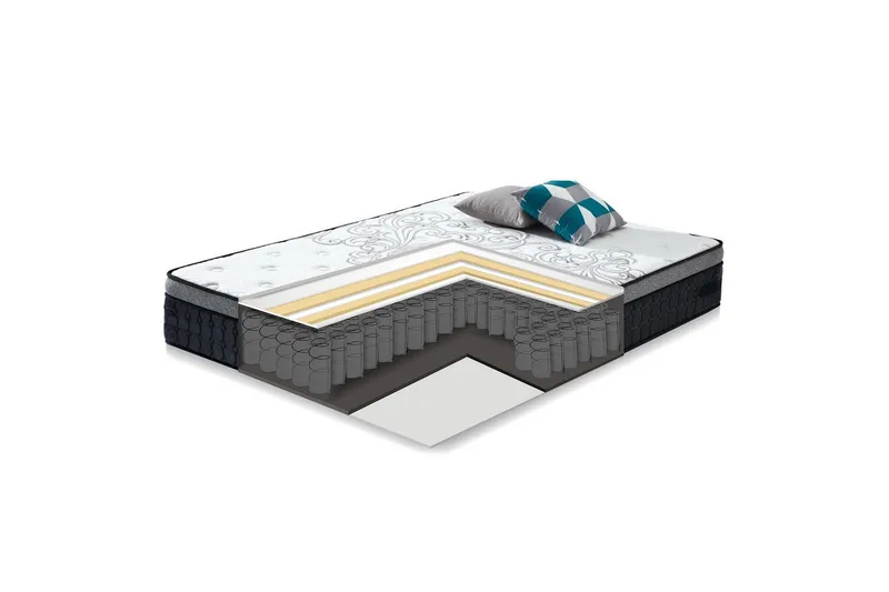 Sänky Poem 160x200cm Harmony Delux Patjalla Tummanharmaa, undefined