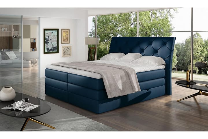 Sänkypaketti Aubenas 160x200 cm - Sininen - Sänkypaketti