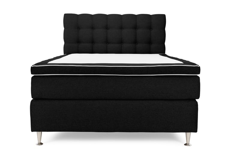 Sänkypaketti Boxford 140x200 Jenkkisänky - Musta - Huonekalut - Sänky - Jenkkisängyt