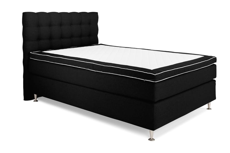 Sänkypaketti Boxford 140x200 Jenkkisänky - Musta - Huonekalut - Sänky - Jenkkisängyt