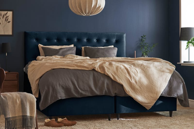 Sänkypaketti Chilla Pluss Säilytyssänky180x200 cm - Tummansininen - Huonekalut - Sänky - Parisänky