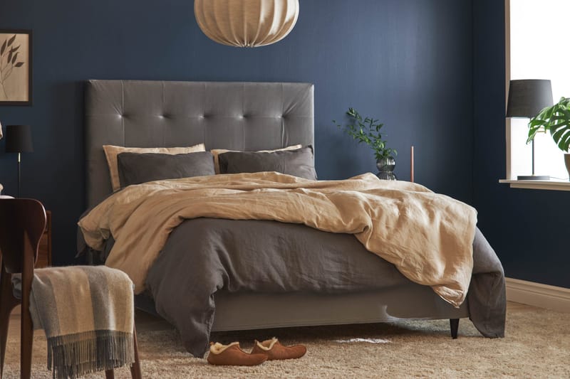 Sänkypaketti Chilla Pluss Jenkkisänky 140x200 cm - Harmaa - Huonekalut - Sänky - Parisänky