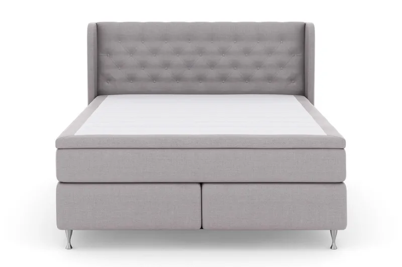 Sänkypaketti Choice No 5 160x200 Kova Lateksi - Vaaleanharmaa/Hopeajalat - Huonekalut - Sänky - Jenkkisängyt