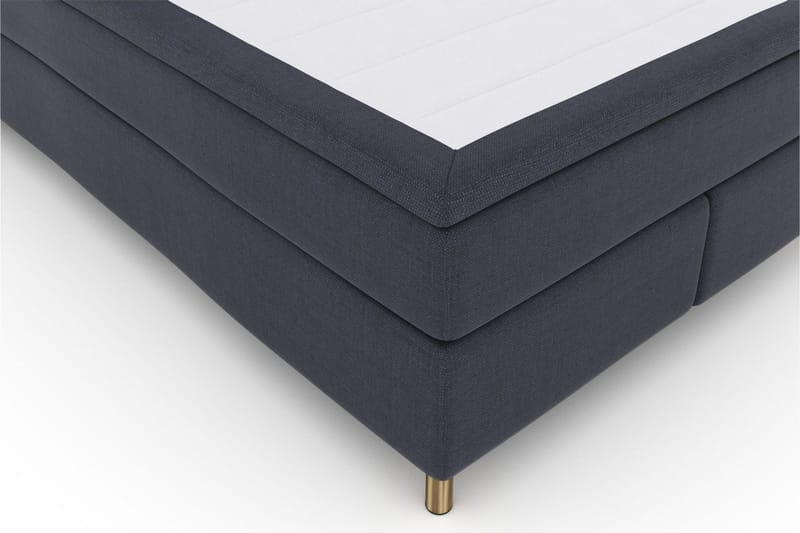 Sänkypaketti Choice No 5 160x200 Kova Watergel - Sininen/Kuparijalat - Huonekalut - Sänky - Jenkkisängyt