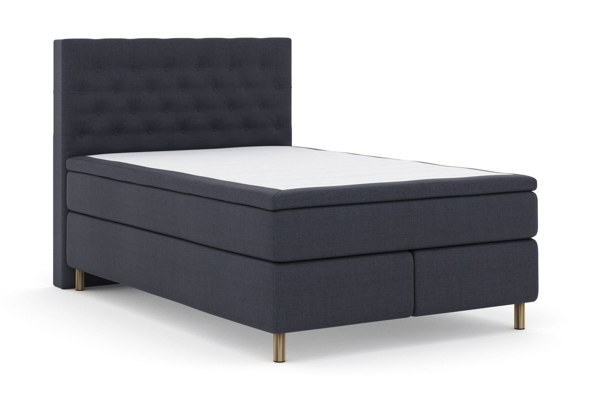 Sänkypaketti Choice No 5 160x200 Kova/Medium Lateksi - Sininen/Metallijalat - Huonekalut - Sänky - Jenkkisängyt