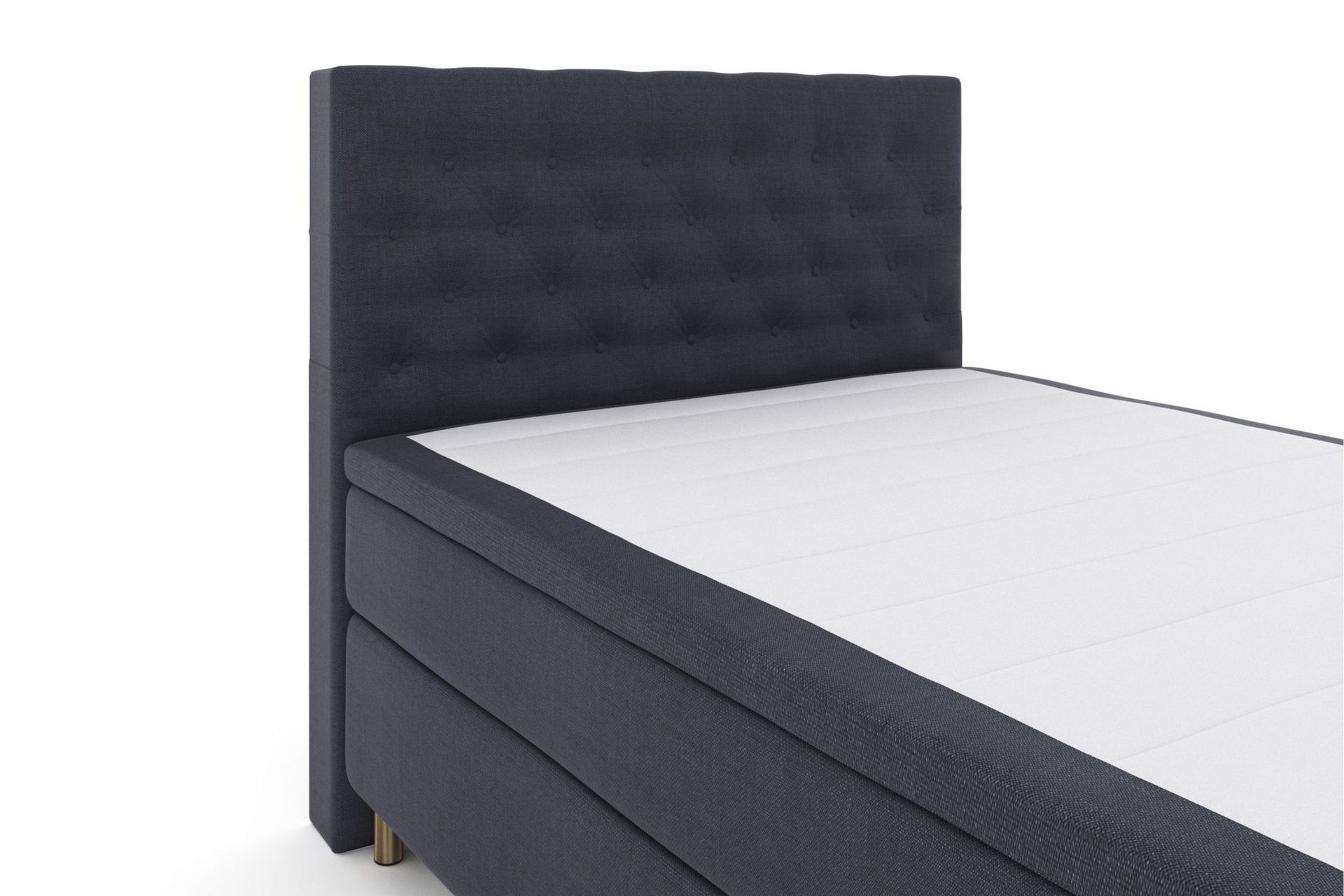 Sänkypaketti Choice No 5 160x200 Kova/Medium Lateksi - Sininen/Metallijalat - Huonekalut - Sänky - Jenkkisängyt