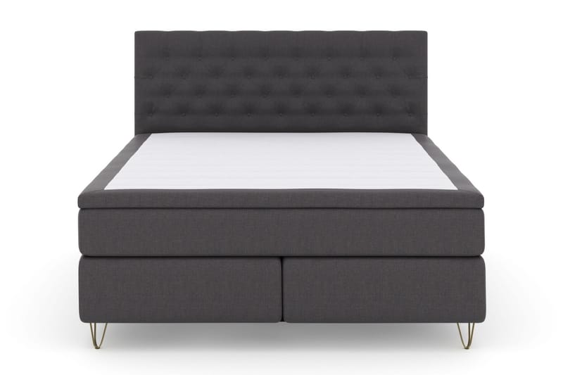 Sänkypaketti Choice No 5 160x200 Medium Lateksi - T.harmaa/V-malli Metallijalat - Huonekalut - Sänky - Jenkkisängyt