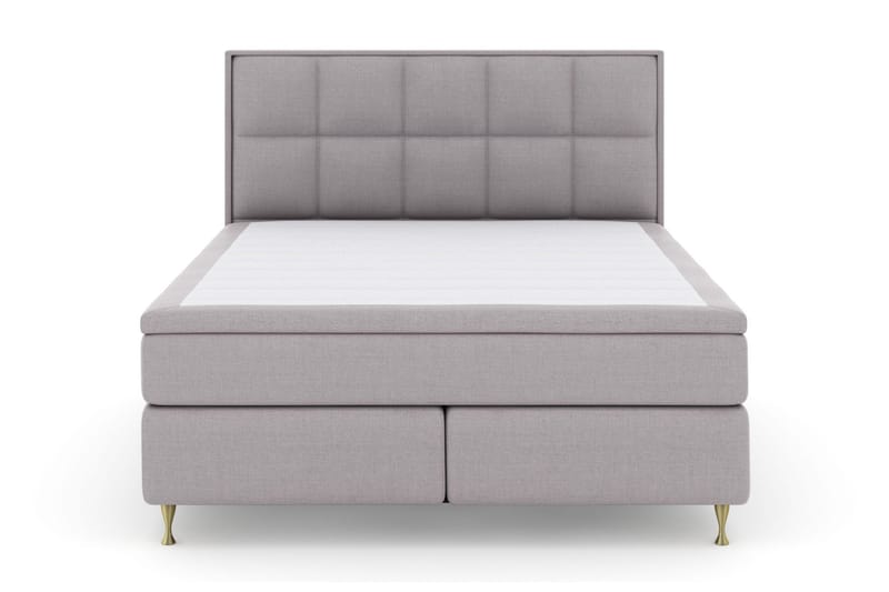 Sänkypaketti Choice No 5 160x200 Medium Watergel, Vaaleanharmaa/Kulta Jalat