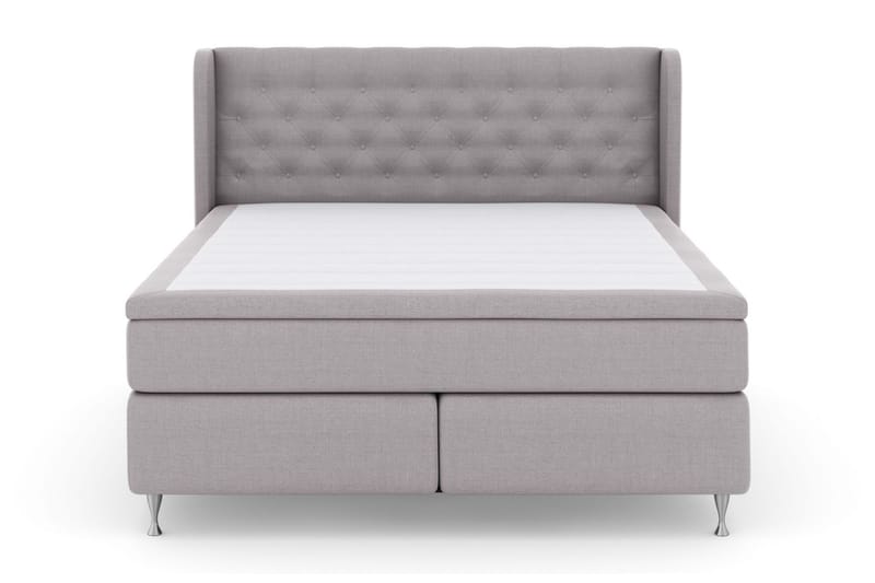 Sänkypaketti Choice No 5 180x200 Kova Watergel - Vaaleanharmaa/Hopeajalat - Huonekalut - Sänky - Jenkkisängyt