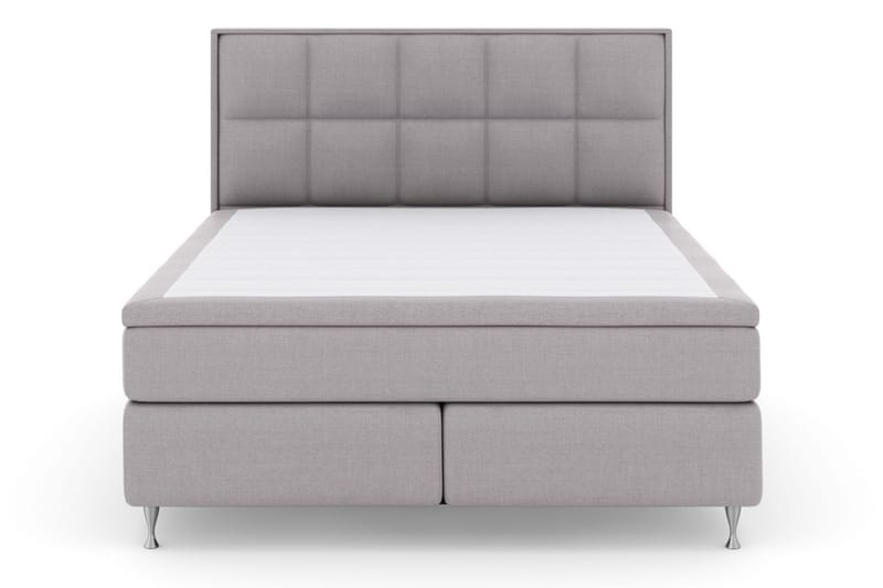 Sänkypaketti Choice No 5 180x200 Kova Watergel - Vaaleanharmaa/Hopeajalat - Huonekalut - Sänky - Jenkkisängyt