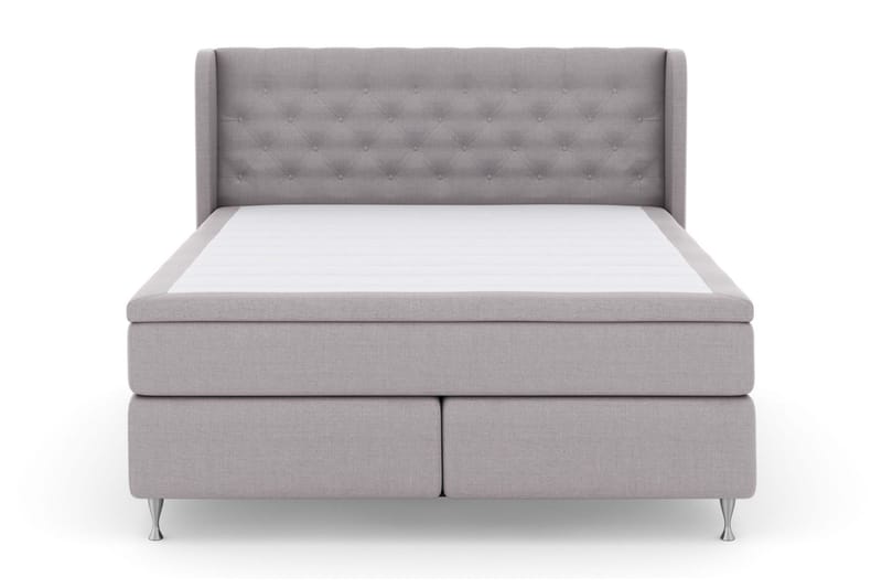 Sänkypaketti Choice No 5 180x200 Kova Watergel - Vaaleanharmaa/Hopeajalat - Huonekalut - Sänky - Jenkkisängyt