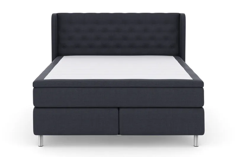 Sänkypaketti Choice No 5 180x200 Kova/Medium Lateksi - Sininen/Metallijalat - Huonekalut - Sänky - Jenkkisängyt