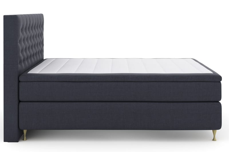 Sänkypaketti Choice No 5 180x200 Kova/Medium Watergel - Sininen/Kulta Jalat - Huonekalut - Sänky - Jenkkisängyt