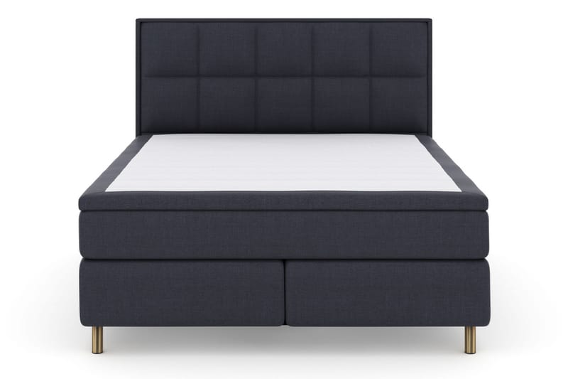 Sänkypaketti Choice No 5 180x200 Kova/Medium Watergel - Sininen/Kuparijalat - Huonekalut - Sänky - Jenkkisängyt