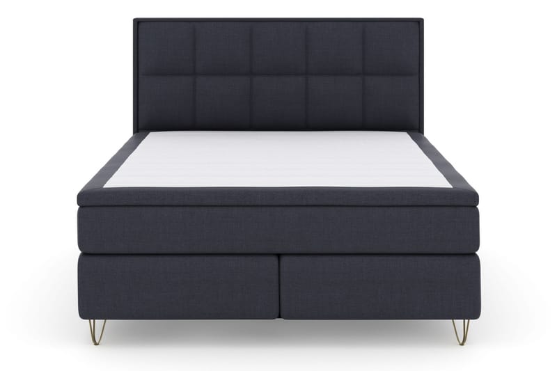 Sänkypaketti Choice No 5 180x200 Kova/Medium Watergel - Sininen/V-Malli Metallijalat - Huonekalut - Sänky - Jenkkisängyt