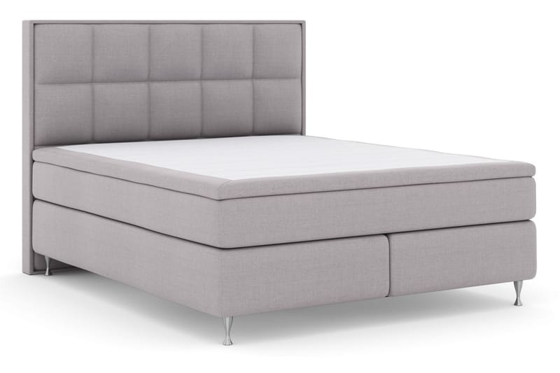Sänkypaketti Choice No 5 180x200 Kova/Medium Watergel - Vaaleanharmaa/Hopeajalat - Huonekalut - Sänky - Jenkkisängyt