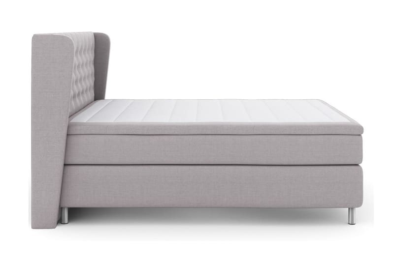 Sänkypaketti Choice No 5 180x200 Kova/Medium Watergel - Vaaleanharmaa/Hopeajalat - Huonekalut - Sänky - Jenkkisängyt