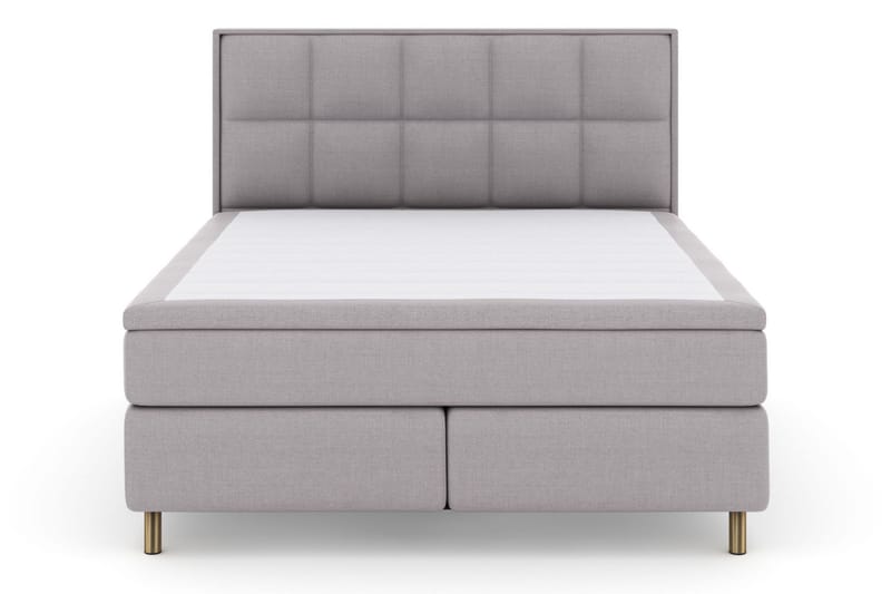 Sänkypaketti Choice No 5 180x200 Kova/Medium Watergel - Vaaleanharmaa/Kuparijalat - Huonekalut - Sänky - Jenkkisängyt